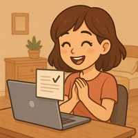 You get your completed work